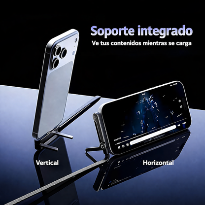 Cargador con Soporte y Carga Rápida